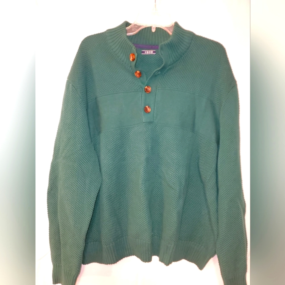 Men's Izod sweater green 3XL